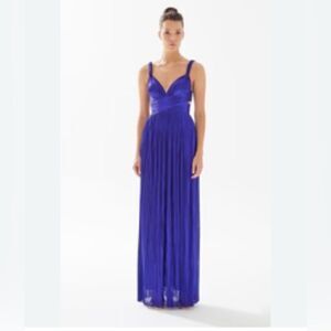 Deb size medium purple spaghetti strap formal dress